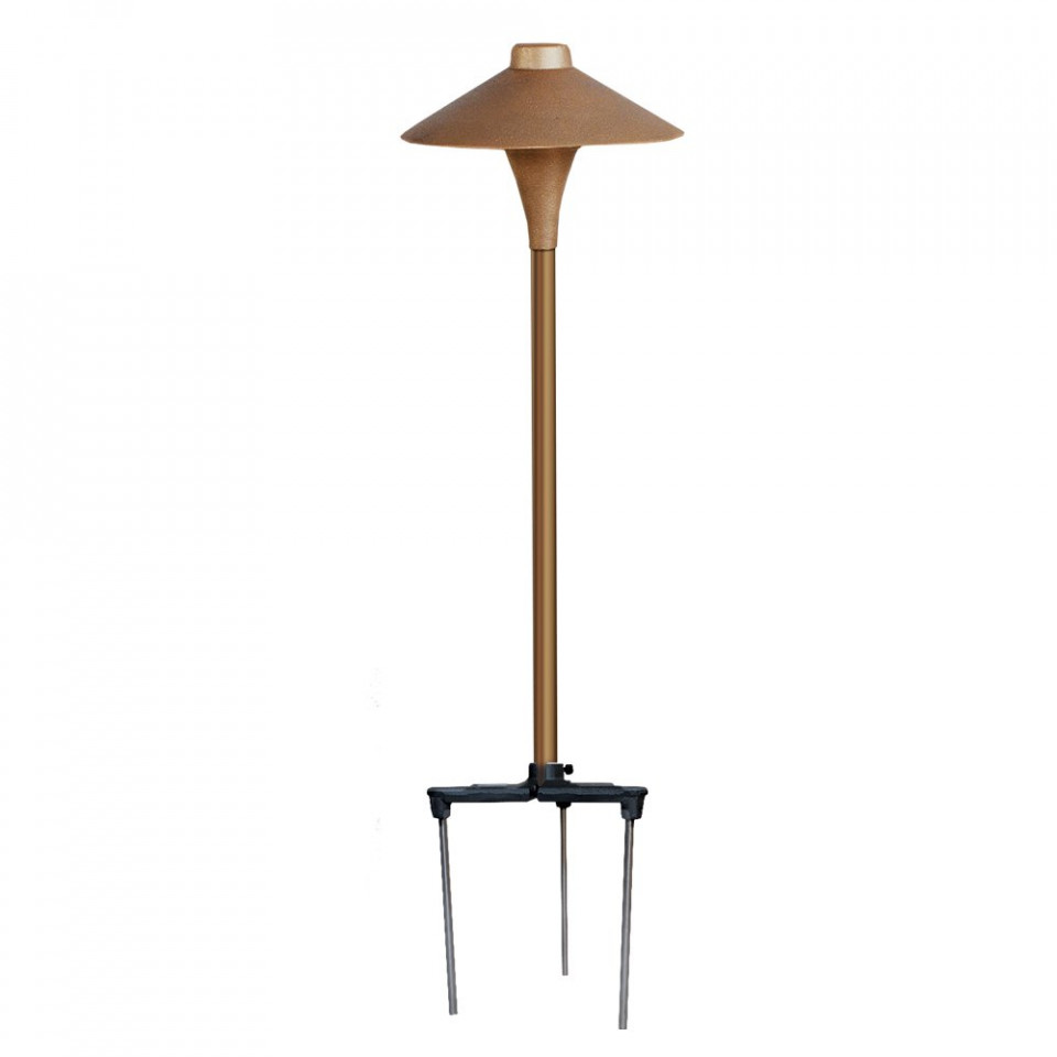 Large China Hat Path Light w/WBK 25w 25' 16-2 - Landscaper